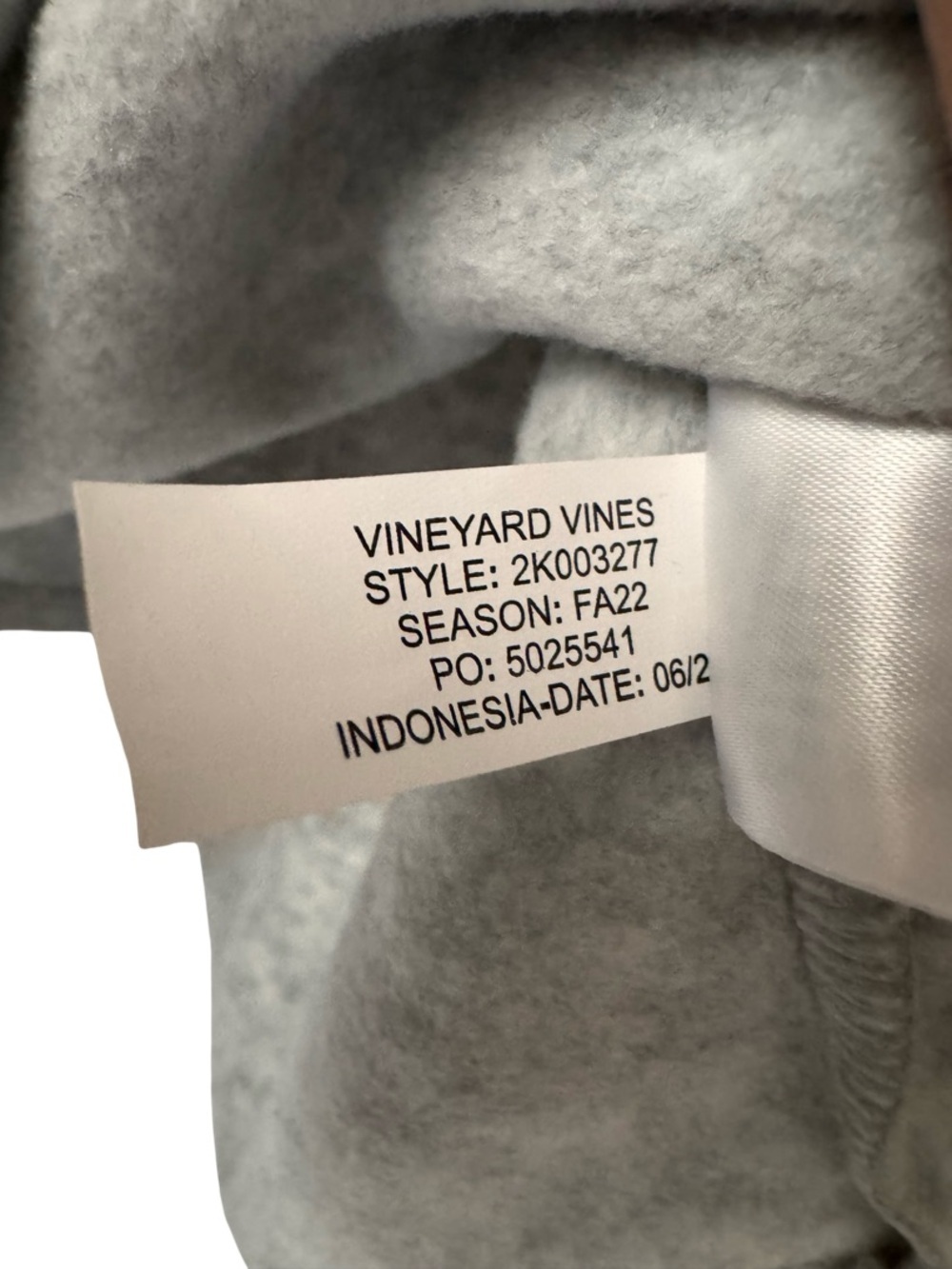 Vineyard Vines Shep Shirt Fleece Pullover Gray Mint Snap Neck Size Large - Picture 11 of 11